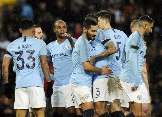  德布劳内手术刀直塞助曼城轻取伯恩利